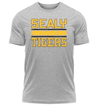 Sealy Tigers Baseball White 100% Polyester Long Sleeve T-Shirt