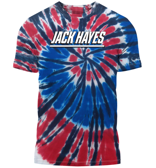 LA, Jack Hayes Braves - Adult Colortone Short Sleeve Tie Dye Tee